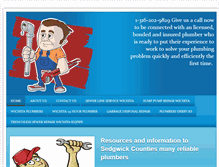 Tablet Screenshot of plumberswichitaks.com